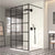 Merlyn Black Square Framed Wet Room Shower Enclosure - 1200mm Wide - Unbeatable Bathrooms