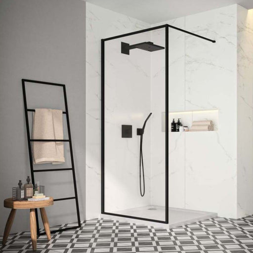 Merlyn Black Framed Wet Room Shower Enclosure - Unbeatable Bathrooms
