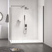 Merlyn Black Frameless Wet Room Shower Enclosure with 2 Panels & Accessories - Unbeatable Bathrooms