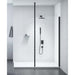 Merlyn Black Frameless Wet Room Shower Enclosure with 2 Panels & Accessories - Unbeatable Bathrooms