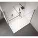 Merlyn Black Frameless Wet Room Shower Enclosure with 2 Panels & Accessories - Unbeatable Bathrooms