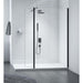 Merlyn Black Frameless Wet Room Shower Enclosure with 2 Panels & Accessories - Unbeatable Bathrooms