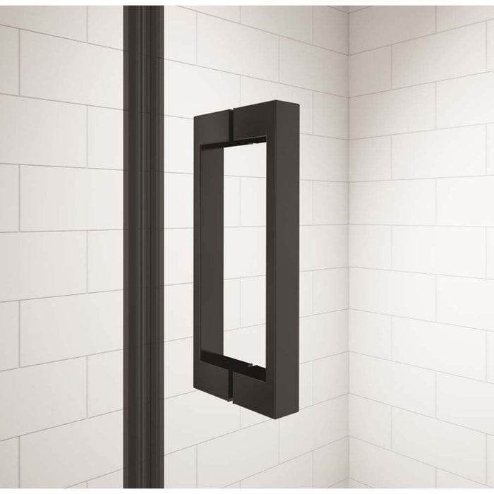 Merlyn Black Hinge And Inline Shower Door - Unbeatable Bathrooms