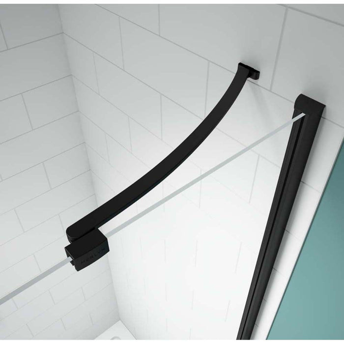 Merlyn Black Hinge And Inline Shower Door - Unbeatable Bathrooms