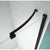 Merlyn Black Hinge And Inline Shower Door With Side Panel - Unbeatable Bathrooms