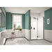 Merlyn Black Hinge And Inline Shower Door With Side Panel - Unbeatable Bathrooms