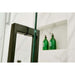 Merlyn Black Sliding Shower Door With Mstone Tray - Unbeatable Bathrooms