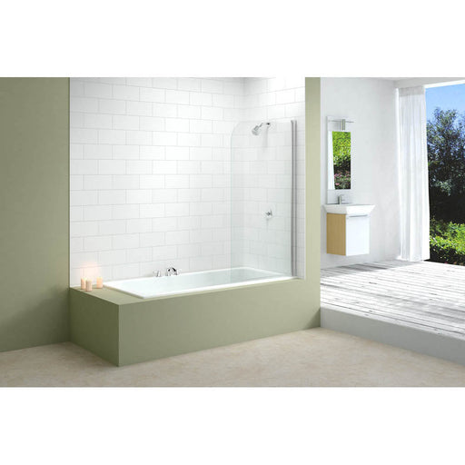 Merlyn Single Curved Bathscreen - Unbeatable Bathrooms