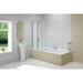 Merlyn Two Panel Folding Curved Bathscreen - Unbeatable Bathrooms