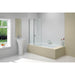 Merlyn Two Panel Folding Square Bathscreen - Unbeatable Bathrooms