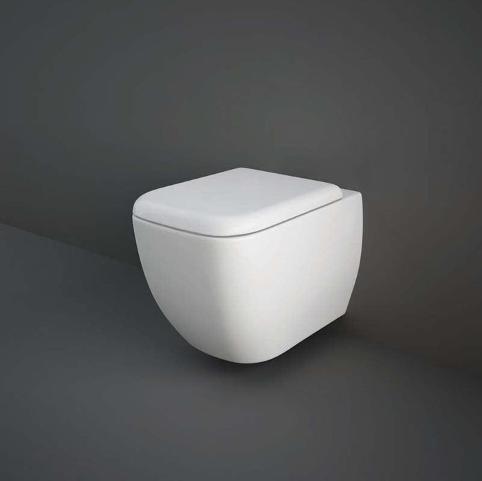 RAK Metropolitan Rimless Wall Hung Toilet with Hidden Fixations - Unbeatable Bathrooms