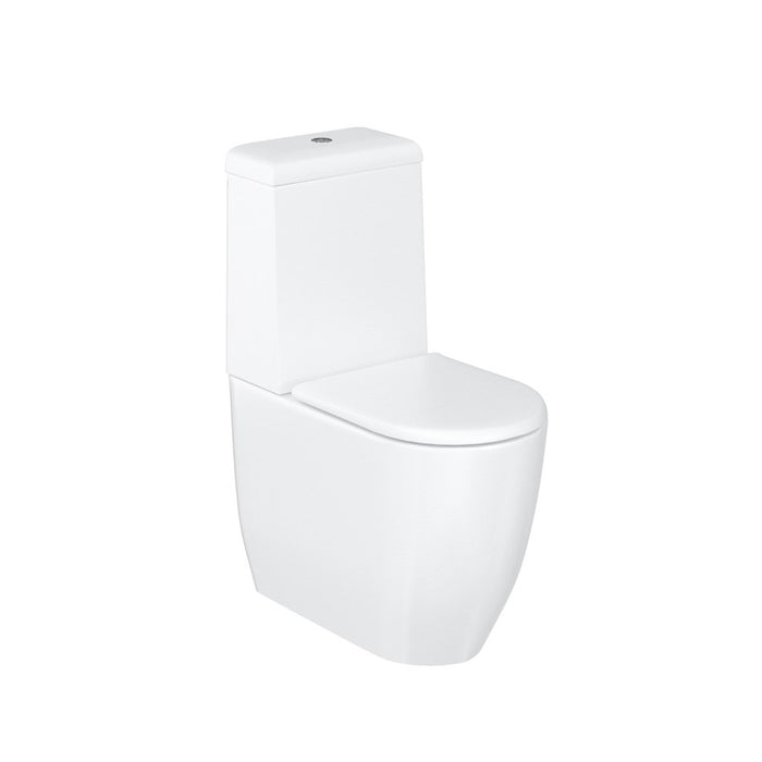 Britton Milan Rimless Close Coupled Toilet (Closed Back) - Unbeatable Bathrooms