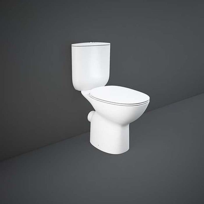 RAK Ceramics Morning Rimless Open-Back Close Coupled Toilet with P-Trap - Unbeatable Bathrooms