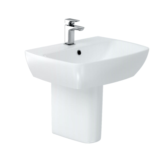 Britton MyHome 1TH Pedestal Basin (Various Sizes) - Unbeatable Bathrooms