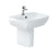 Britton MyHome 1TH Pedestal Basin (Various Sizes) - Unbeatable Bathrooms