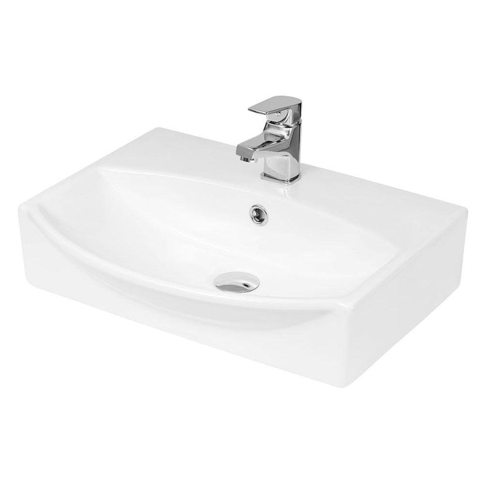 Hudson Reed 50/60cm 1TH Wall Hung Basin - Unbeatable Bathrooms