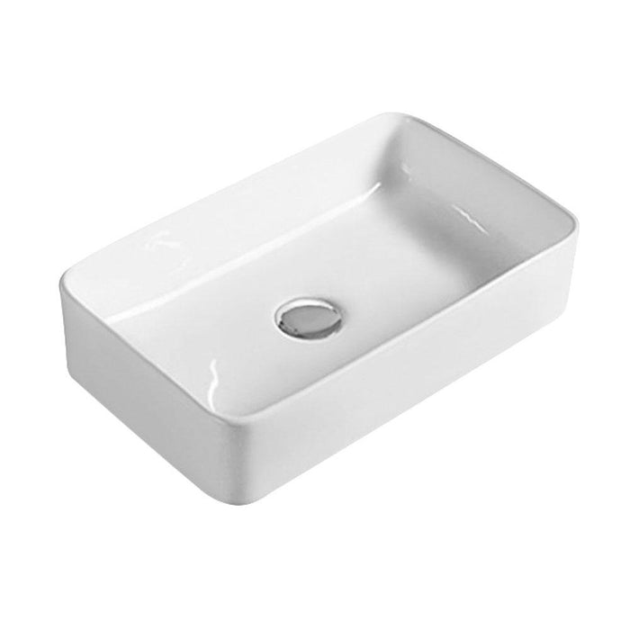 Hudson Reed 460mm 0TH Rectangular Countertop Basin - Unbeatable Bathrooms