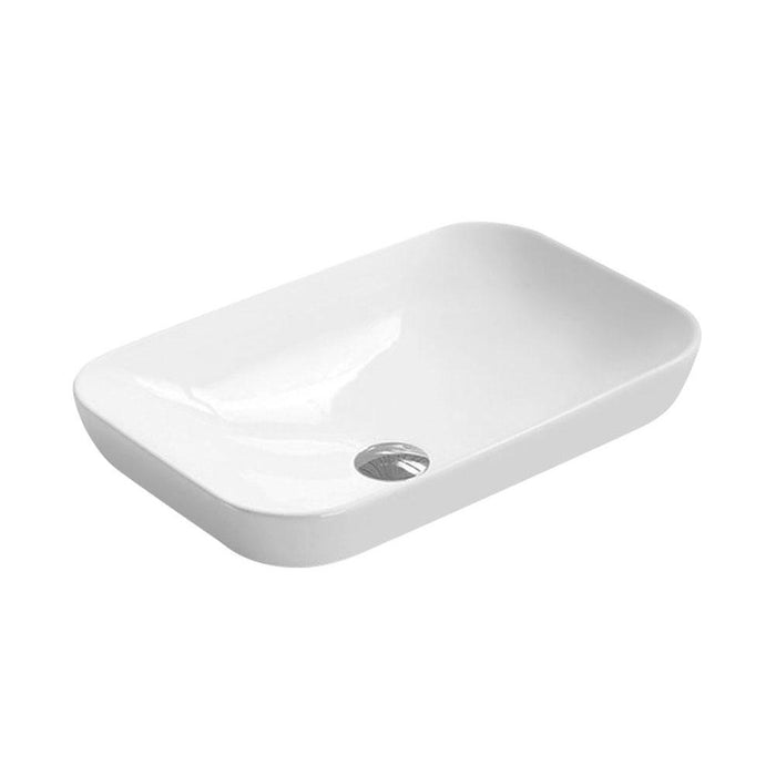Hudson Reed 520mm 0TH Rectangular Countertop Basin - Unbeatable Bathrooms