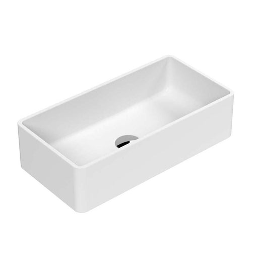 Nuie Rectangular 465mm 0TH Counter Top Vessel Basin - Unbeatable Bathrooms