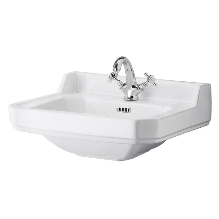 Hudson Reed Richmond 515/550/560mm Cloakroom Basin - 1, 2 & 3TH - Unbeatable Bathrooms