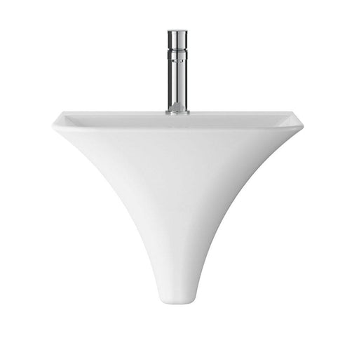 Hudson Reed Grace 460mm 1TH Wall Hung Basin - Unbeatable Bathrooms