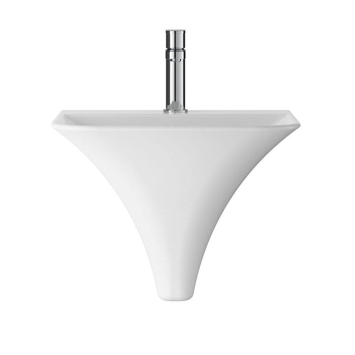 Hudson Reed Grace 460mm 1TH Wall Hung Basin - Unbeatable Bathrooms