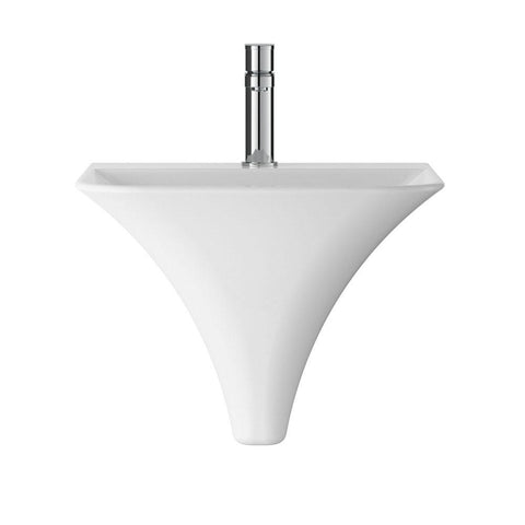 Hudson Reed Grace 460mm 1TH Wall Hung Basin - Unbeatable Bathrooms