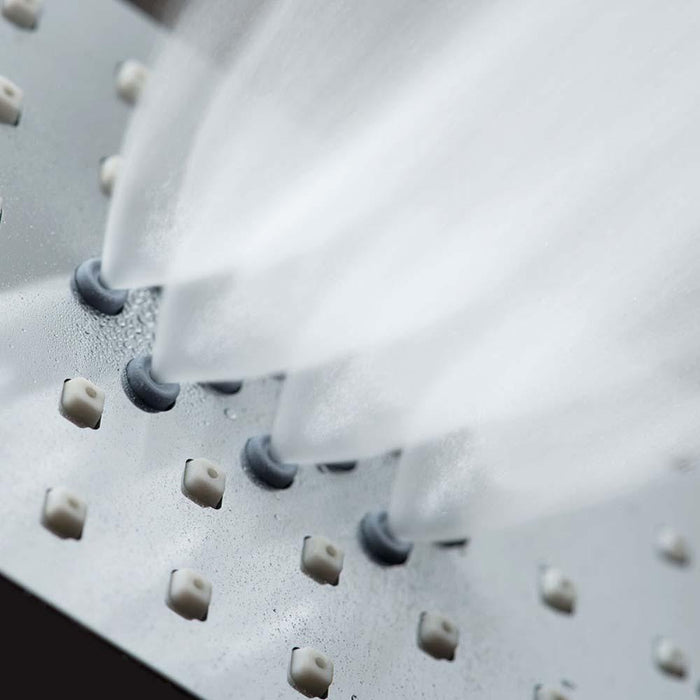 Vado Nebula Square Multi-Function Slide Rail Shower Kit with Smooth Hose - Unbeatable Bathrooms