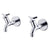 Armitage Shanks Nimbus 21 Bib Taps 1/2inch Anti Vandal Spray Outlet Pair - Unbeatable Bathrooms