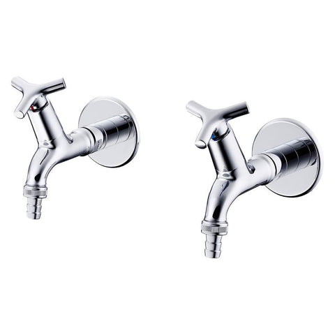 Armitage Shanks Nimbus 21 Bib Taps 1/2inch Hose Union Outlet Pair - Unbeatable Bathrooms