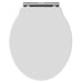 Hudson Reed Chancery Soft Close Toilet Seat - White - Unbeatable Bathrooms