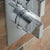 Vado Notion Two Outlet Three Handle Wall Mounted Thermostatic Shower Valve - Unbeatable Bathrooms