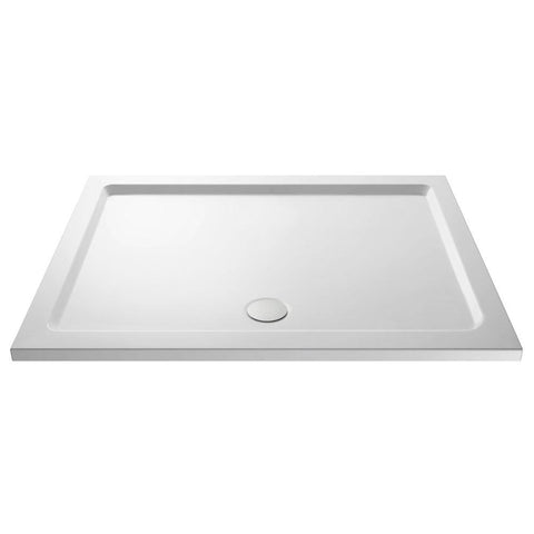 Hudson Reed Slimline Rectangle Shower Tray - White - Unbeatable Bathrooms