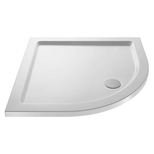Hudson Reed 760mm Quadrant Shower Tray - White - Unbeatable Bathrooms