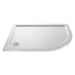 Hudson Reed 1000mm Offset Shower Tray - White - Unbeatable Bathrooms