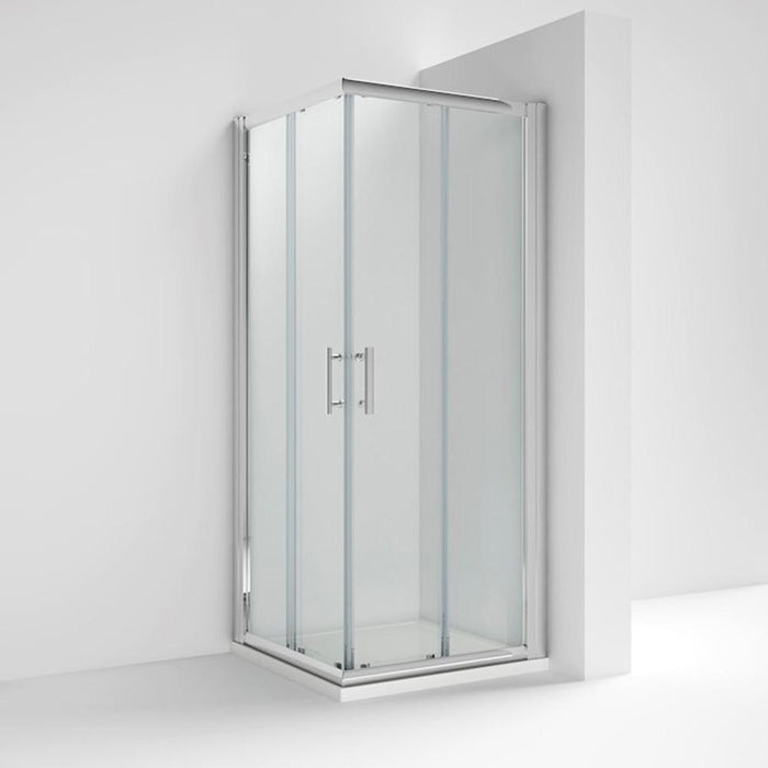 Nuie Aegean Corner Entry Sliding Square Shower Enclosure - Unbeatable Bathrooms