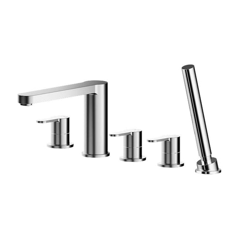 Nuie Arvan Deck Mounted 5TH Bath Shower Mixer - Unbeatable Bathrooms