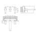 Nuie Arvan Wall Mounted 3TH Basin Mixer - Unbeatable Bathrooms