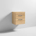 Nuie Athena 500mm Vanity Unit - Wall Hung 2 Drawer Unit with Basin - Unbeatable Bathrooms