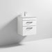Nuie Athena 500mm Vanity Unit - Wall Hung 2 Drawer Unit with Basin - Unbeatable Bathrooms