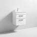 Nuie Athena 500mm Vanity Unit - Wall Hung 2 Drawer Unit with Basin - Unbeatable Bathrooms