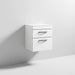 Nuie Athena 500mm Vanity Unit - Wall Hung 2 Drawer Unit with Basin - Unbeatable Bathrooms
