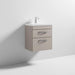 Nuie Athena 500mm Vanity Unit - Wall Hung 2 Drawer Unit with Basin - Unbeatable Bathrooms