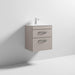 Nuie Athena 500mm Vanity Unit - Wall Hung 2 Drawer Unit with Basin - Unbeatable Bathrooms