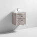 Nuie Athena 500mm Vanity Unit - Wall Hung 2 Drawer Unit with Basin - Unbeatable Bathrooms