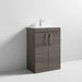 Nuie Athena 600mm Vanity Unit - Floor Standing 2 Door Unit with Basin - Unbeatable Bathrooms