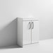 Nuie Athena 600mm Vanity Unit - Floor Standing 2 Door Unit with Basin - Unbeatable Bathrooms
