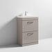 Nuie Athena 600mm Vanity Unit - Floor Standing 2 Drawer Unit with Basin - Unbeatable Bathrooms