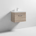 Nuie Athena 600mm Vanity Unit - Wall Hung 1 Drawer Unit with Basin - Unbeatable Bathrooms