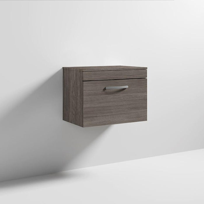 Nuie Athena 600mm Vanity Unit - Wall Hung 1 Drawer Unit with Basin - Unbeatable Bathrooms